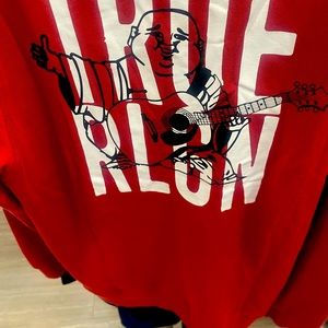 RED TRU RELIGION SWEATER